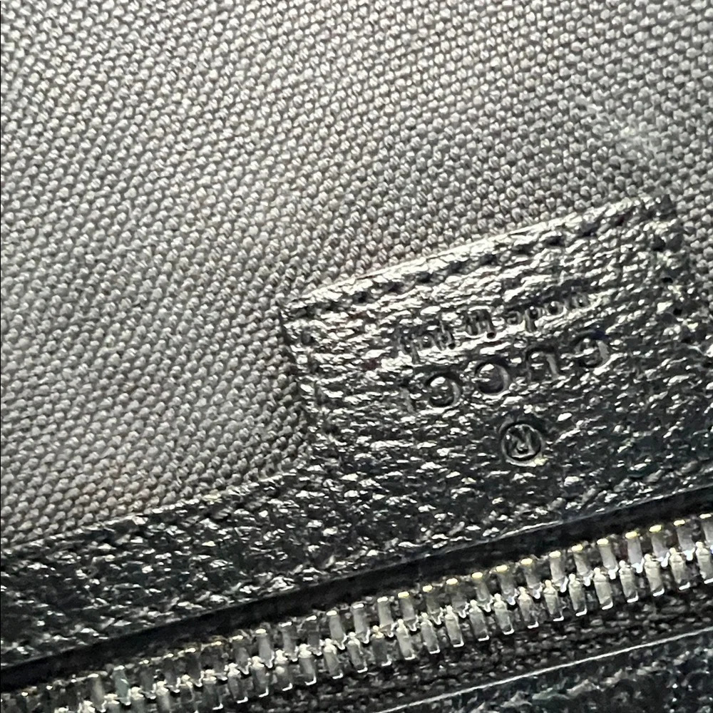 Gucci Black GG Jacquard Tote with Leather Handles